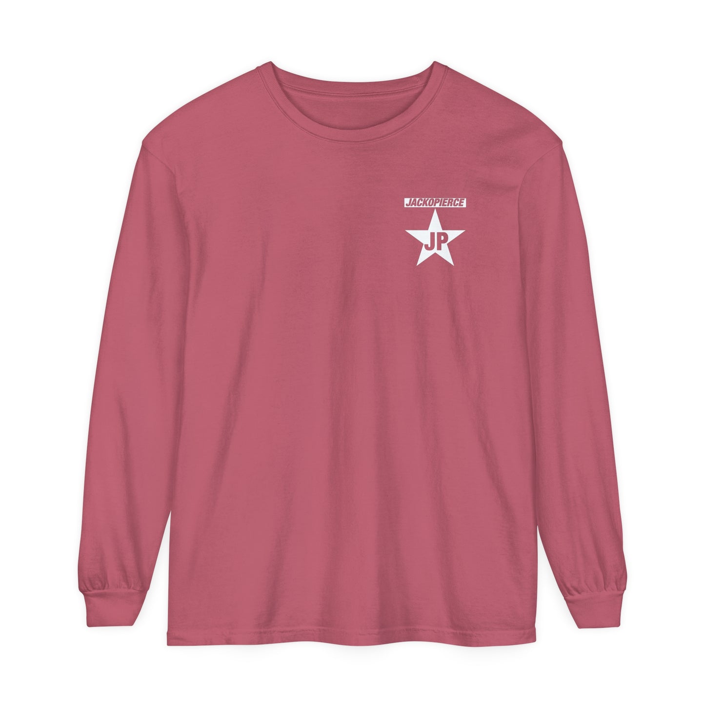 Jackopierce Original Star Long Sleeve Comfort Colors T-Shirt in 7 Great Colors/6 Sizes