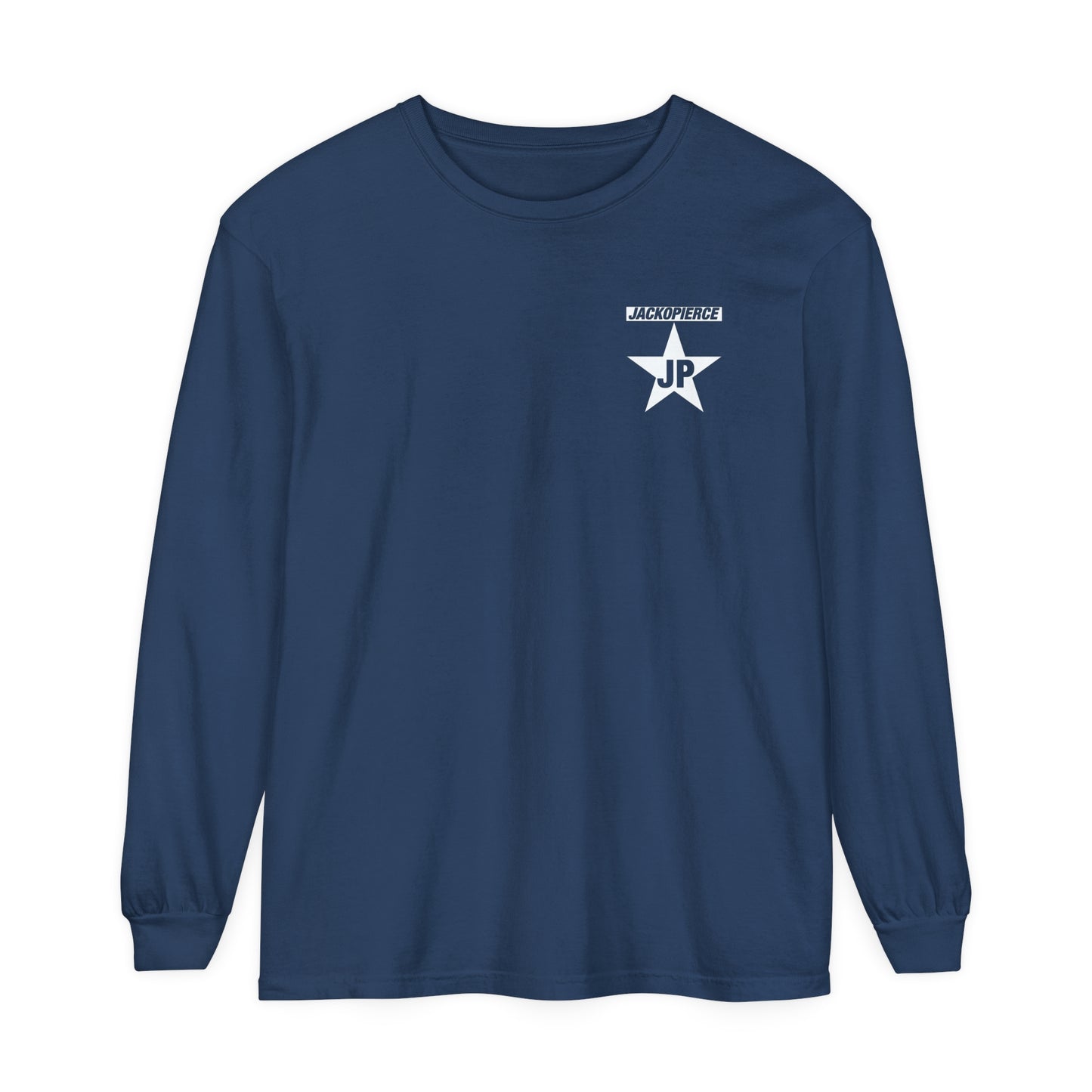 Jackopierce Original Star Long Sleeve Comfort Colors T-Shirt in 7 Great Colors/6 Sizes