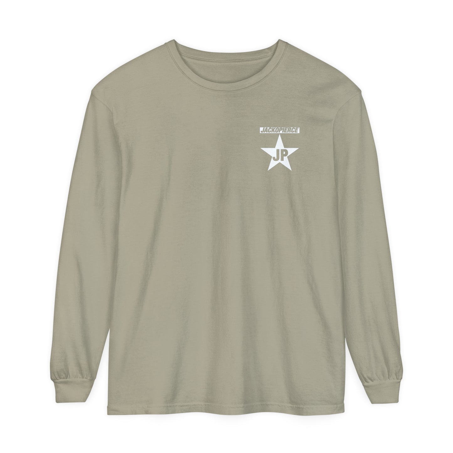 Jackopierce Original Star Long Sleeve Comfort Colors T-Shirt in 7 Great Colors/6 Sizes