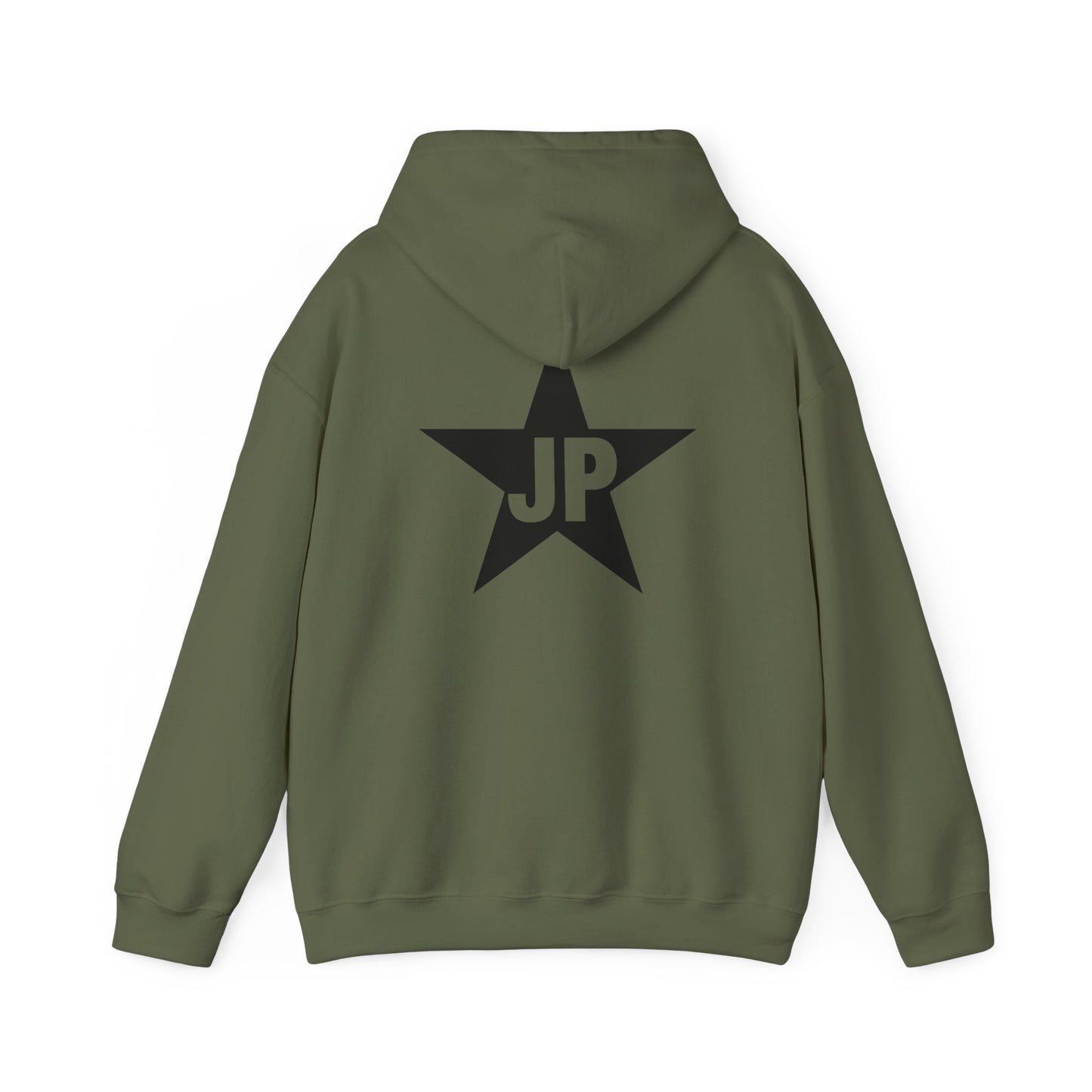 JP Original Black Star Unisex Heavy Blend™ Hoodie in 3 Colors/8 Sizes