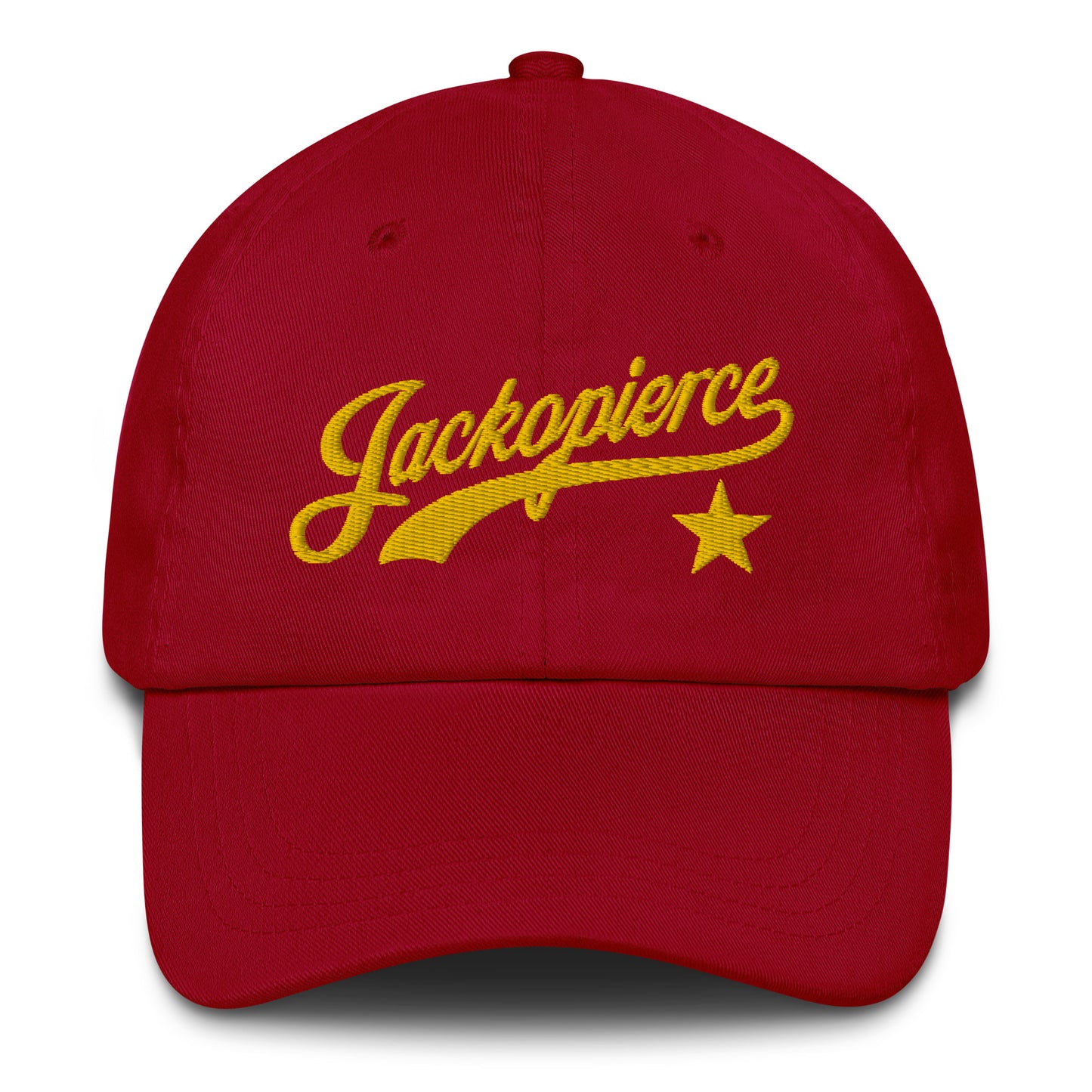 Jackopierce Dad Hat in 5 Great Colors (gold stitching)