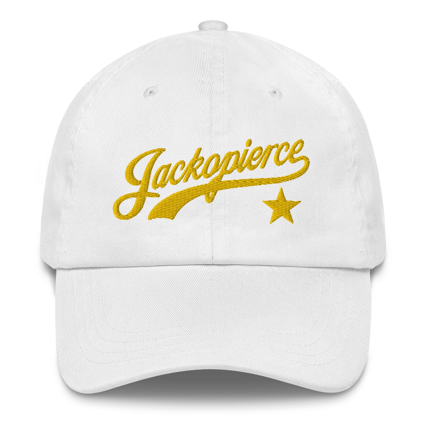 Jackopierce Dad Hat in 5 Great Colors (gold stitching)